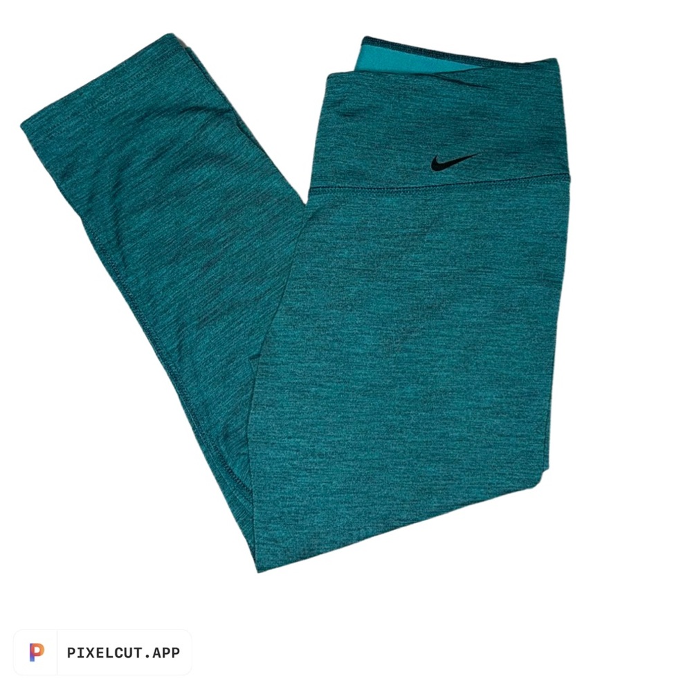 Nike Dry-Fit | Teal Blue | Small | Half length leggings